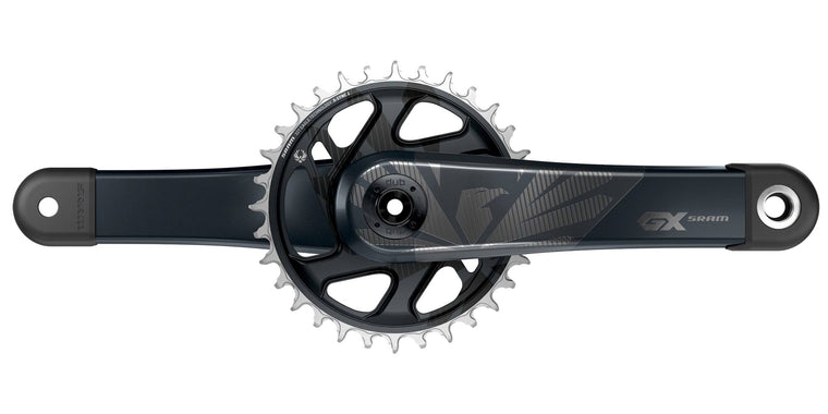 SRAM GX Eagle Carbon DUB Boost Crankset, Lunar Finish, 170mm Arms with 32T Chainring