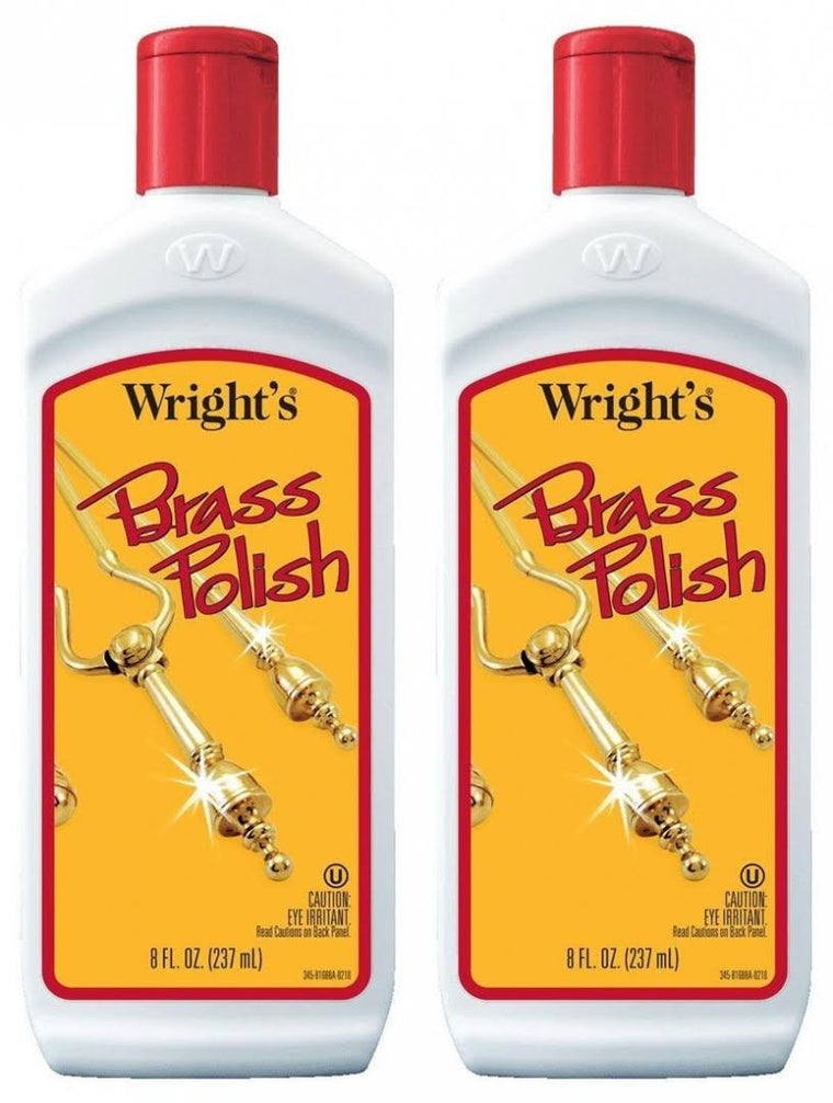 Wrights Brass Polish, 240ml, 2-Pack